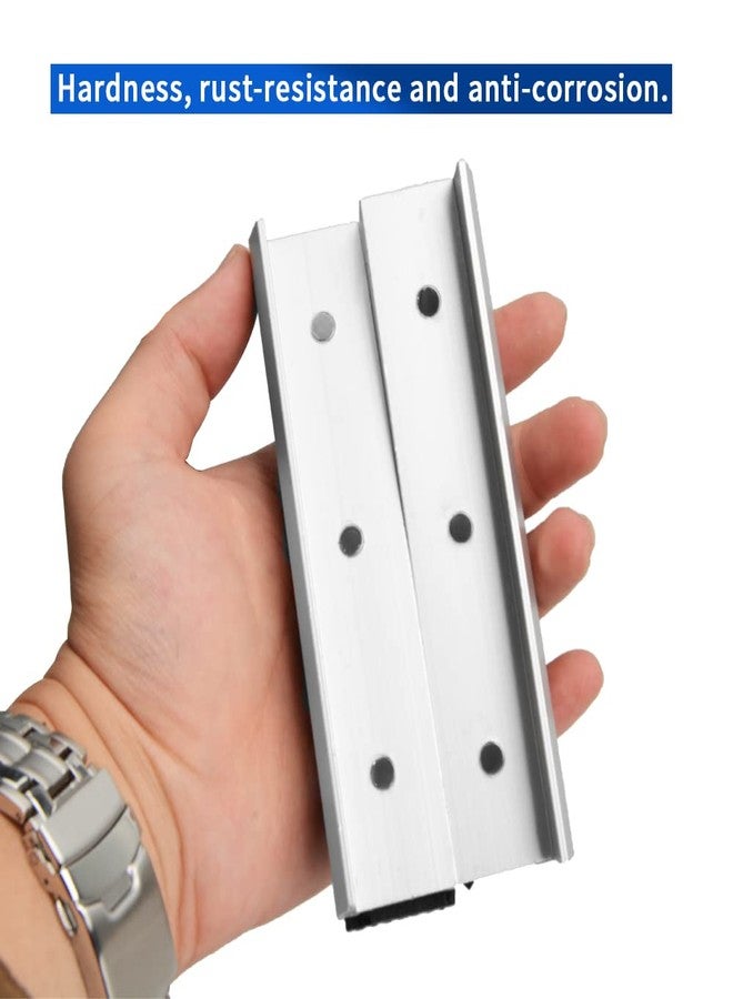 Saim 5 inch Aluminum Alloy Vise Jaws, Universal Soft Vice Jaws Pads Covers with Strong Magnetic Multi-Purpose Protector or Woodworking, DIY Making, Plumbing 1 Pair - Silver - Image 5