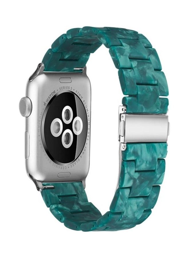 نيبمينينت سوار عصري بسيط من الراتنج لساعة أبل ووتش سيريز 5/4/3/2/1 مقاس 38/40 مم أخضر - Image 4