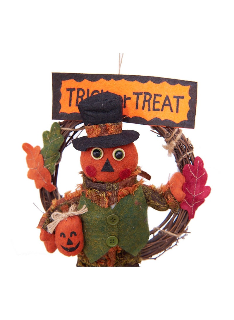 Highland Wooden Pumpkin Trick or Treat Door Hanging Halloween Decorations  - Image 3