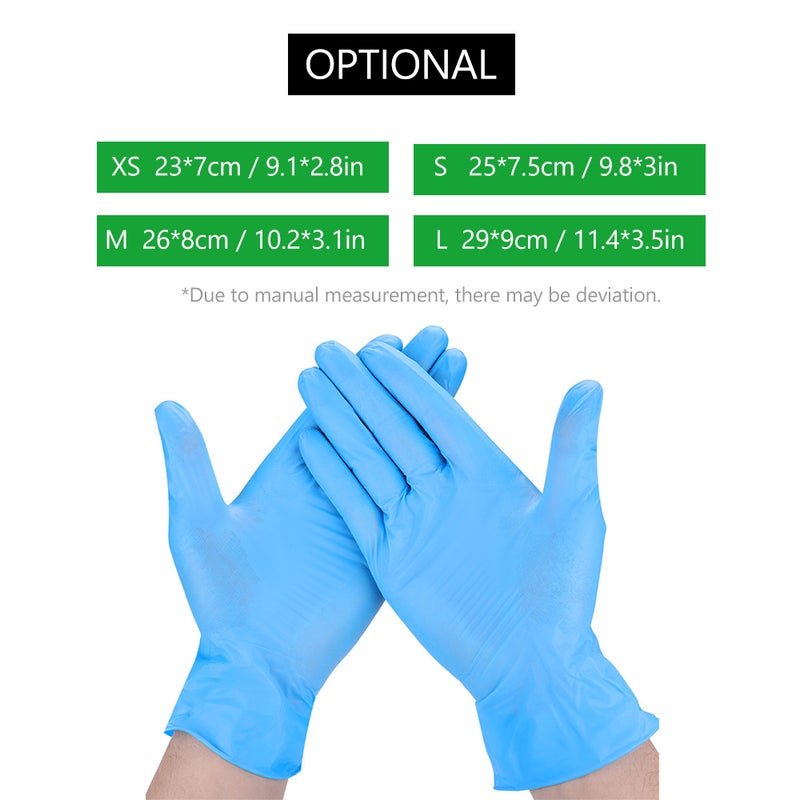 Disposable Nitrile Gloves Powder Latex Gloves Protective Glove for Home Cleaning Restaurant Kitchen Catering Laboratory Use 100PCS/Box - Image 3