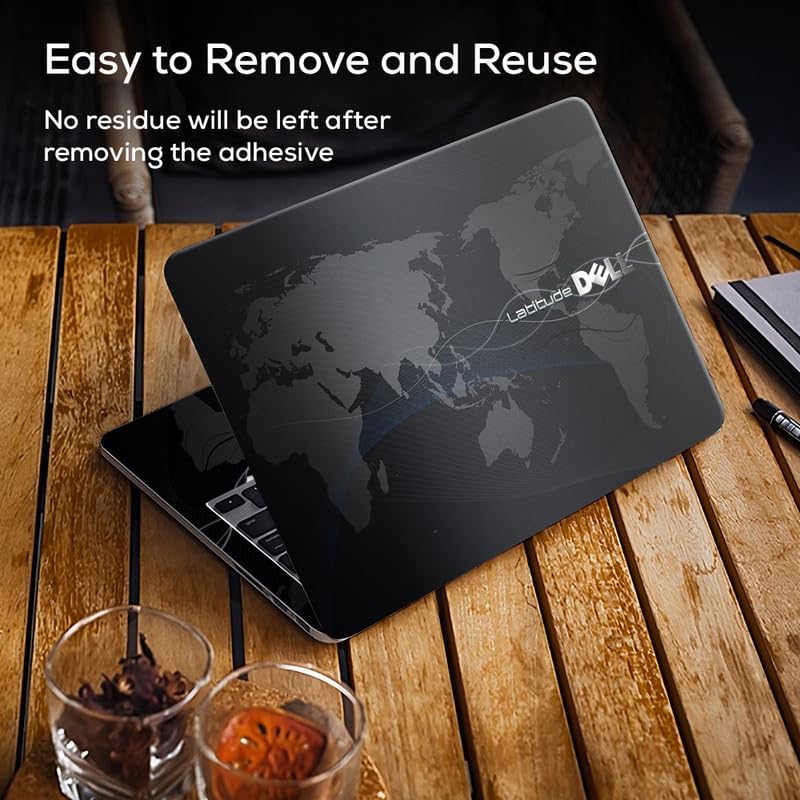 Inkykart DSGN 140 Full Body Laptop Skin Bubble-Free| Laminated| Removable| HD Quality Sticker for Laptops Upto 15.6 Inches Compatible with DELL - Image 3