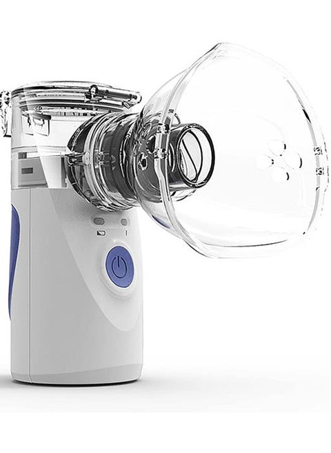 Household Nebulizer Ultrasonic Inhaler, Portable Mesh Atomizer Machine with 2 Atomization Modes & Mouthpiece, Detachable Design, Auto Clean, for People of Any Age.