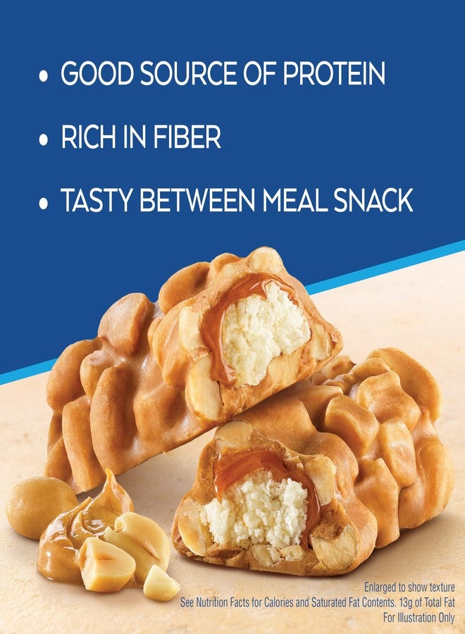 Atkins Peanutty Overload Snack Bar, Protein Snack, High in Fiber, 2g Sugar, 5 Count - Image 3