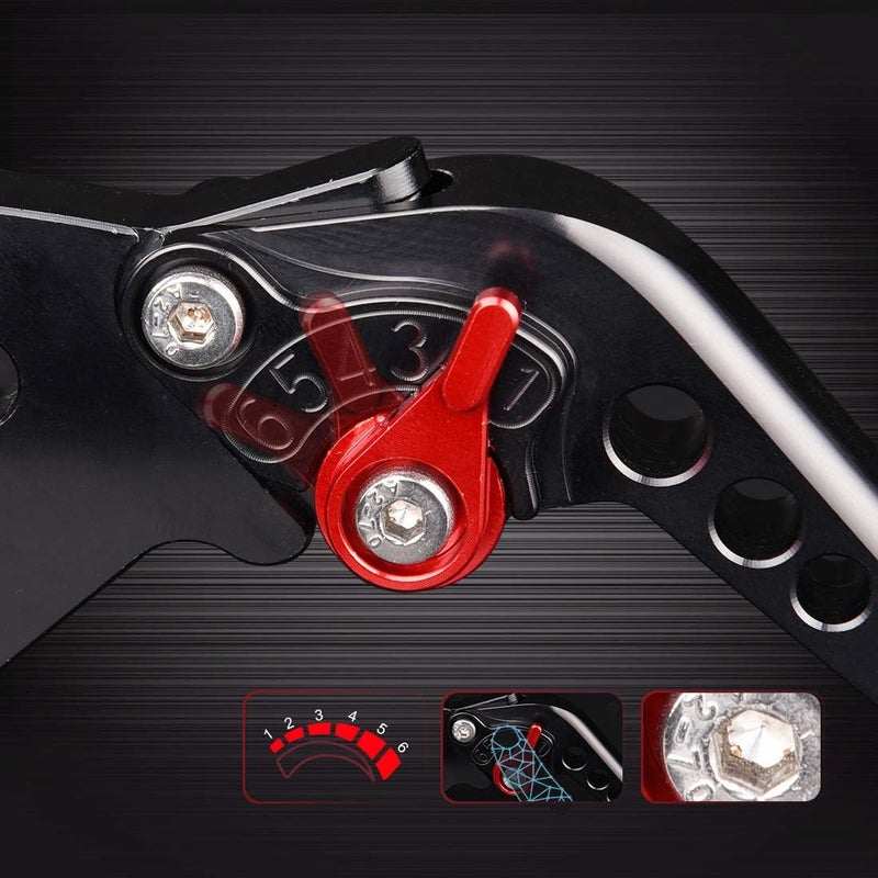 Rawsomes Short Brake Clutch Levers for Yamaha YFZ 450, YFM Raptor, Banshee, and Blaster (Black) - Image 4