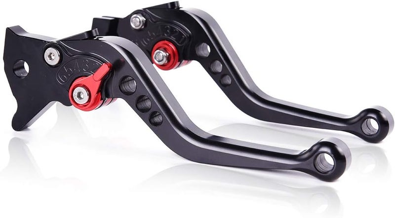 Rawsomes Short Brake Clutch Levers for Yamaha YFZ 450, YFM Raptor, Banshee, and Blaster (Black) - Image 1