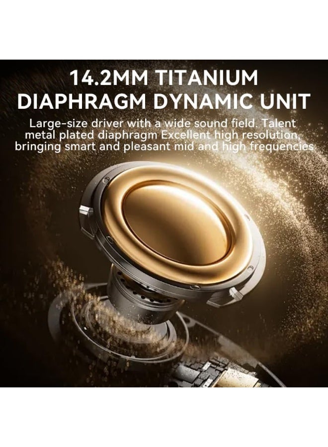 Jliyru Open-Ear Bluetooth Headphones, Wireless Earbuds with LED Display Charging Case for Standalone Music Playback, 60H Playtime, 14.2mm Titanium Driver, ENC Call, Secure Ear Hook for Running Workout Travel - Image 2