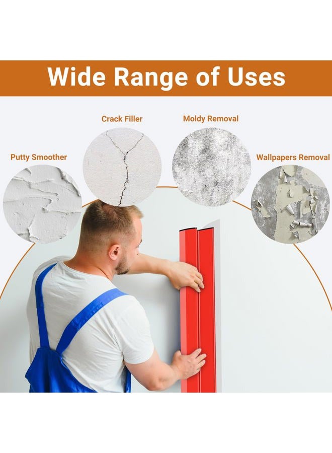 DEKEones Drywall Skimming Blade Set with Skimming Blades, Compound Roller,Taping Knife and Extension Handle for Smoothing Wall and Ceiling - Image 5