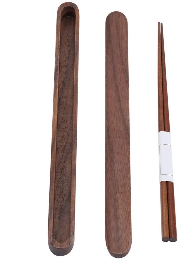 Gavigain Wooden Chopsticks with Case Holder Japanese Chop Sticks Reusable Chopsticks for Travel Dinner Kitchen - Image 1