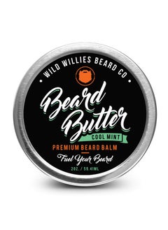 Premium Beard Balm Leavein Conditioner Natural Organic Ingredients Promote Fast Beard Growth Removes Itch & Dandruff Beard Butter Restores Moisture 2 Oz Cool Mint Scent
