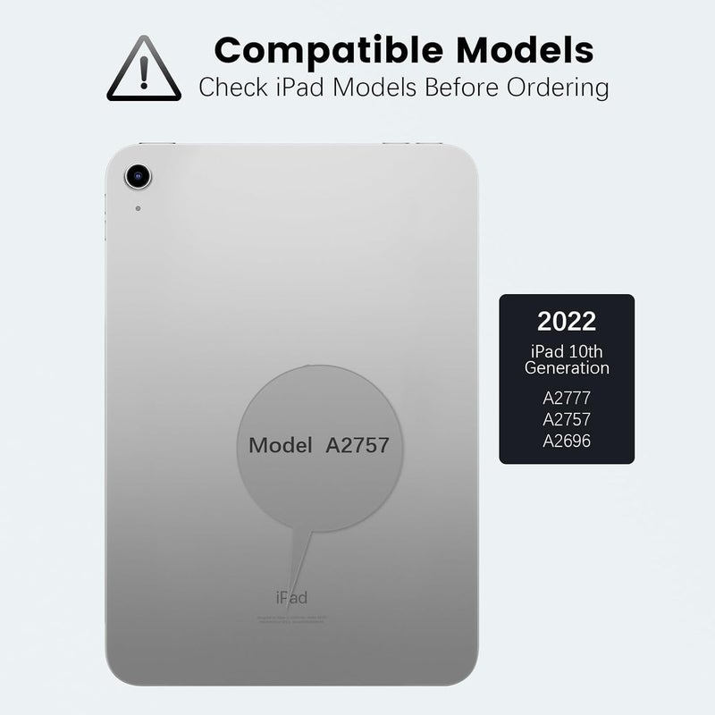 Nillkin Bumper Snapsafe Pu Leather Case Designed For Apple Ipad 10/10.9 2022, Pen Holder/Shockproof/Detachable Case/ 360-Degree Rotary/Rear Camera Slide Cover - Blue - Image 2