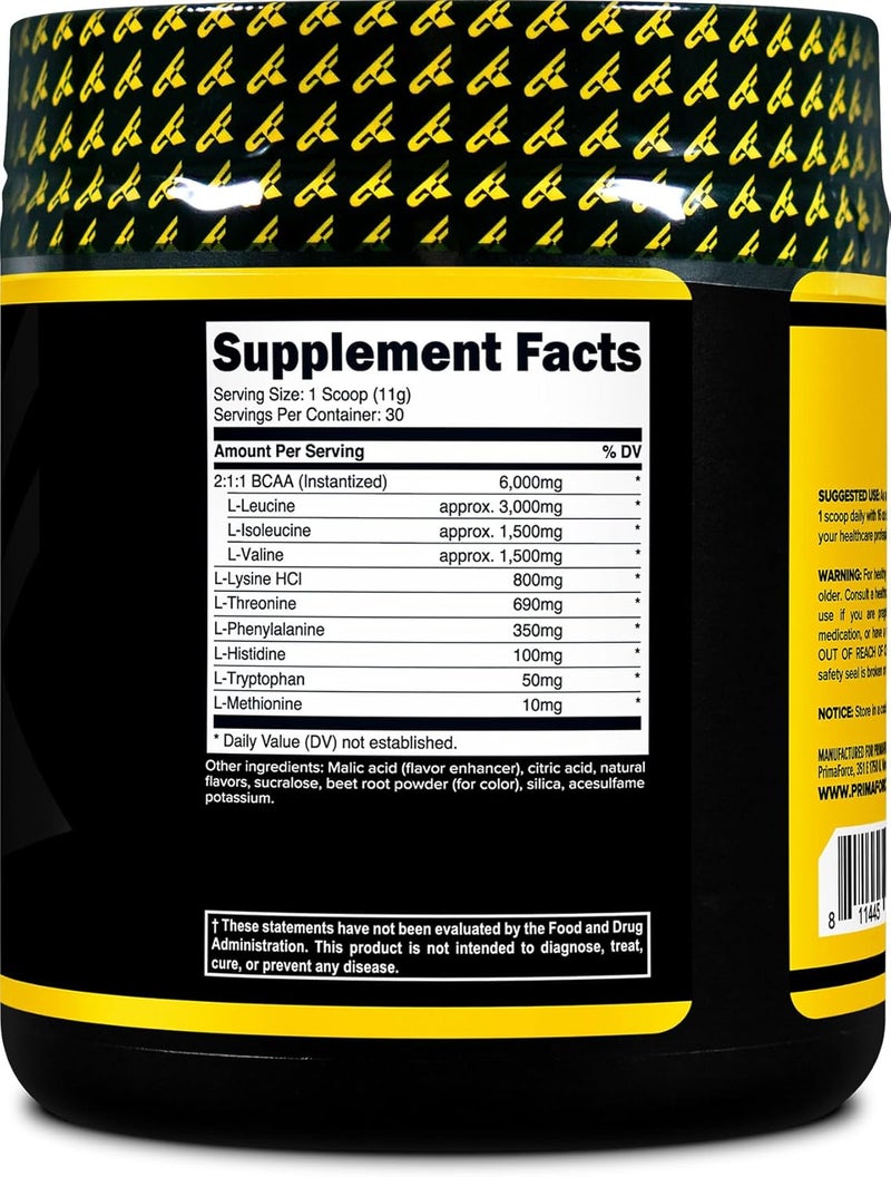Primaforce EAA Powder 30 Servings Fruit Punch Flavor  Essential Amino Acids for PreIntra Workout and Recovery  NonGMO and Gluten Free - Image 4