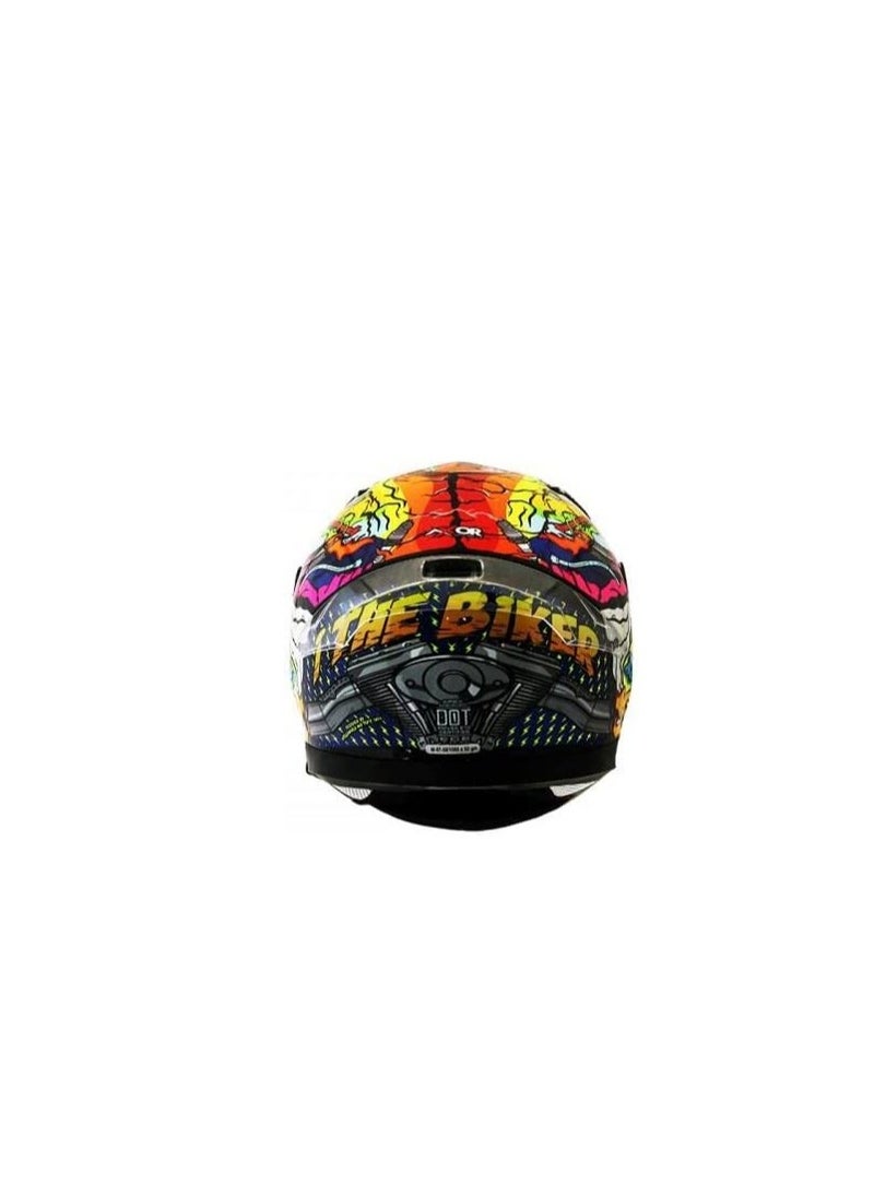 AXOR - AXOR HELMETS APEX XBHP 299 D/V-E NYB/NEON YELLOW BLUE Size-S - Image 1