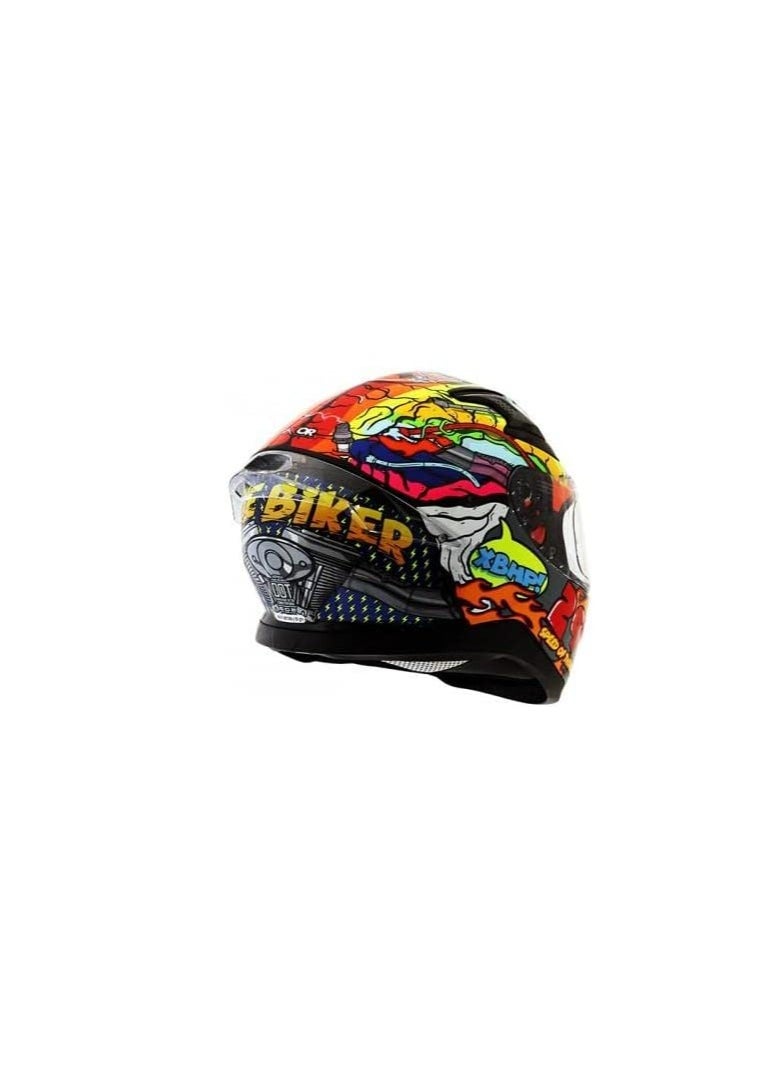 AXOR - AXOR HELMETS APEX XBHP 299 D/V-E NYB/NEON YELLOW BLUE Size-S - Image 1