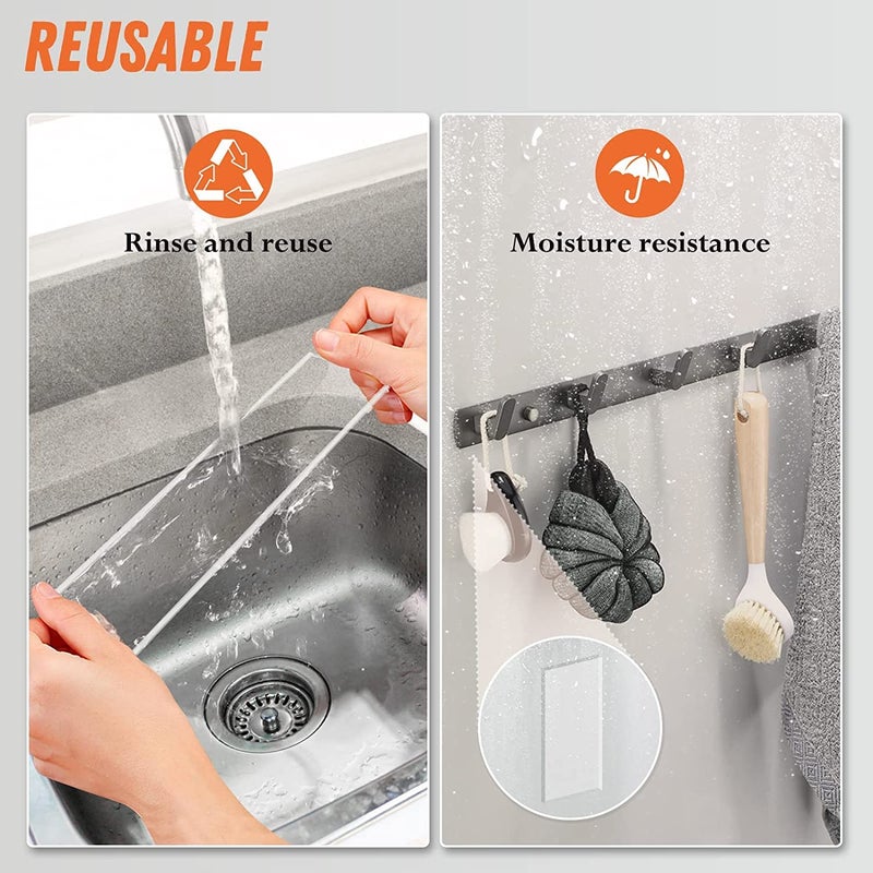 Goodern 2 Pcs 5M Multipurpose Double Sided Adhesive Tape Set,Adjustable Nano Mounting Tape,Home Transparent Tape Durable Kitchen Wall Sticker Adhesive Tape Nano Carpet Two Sides Clear Mounting Tools - Image 3