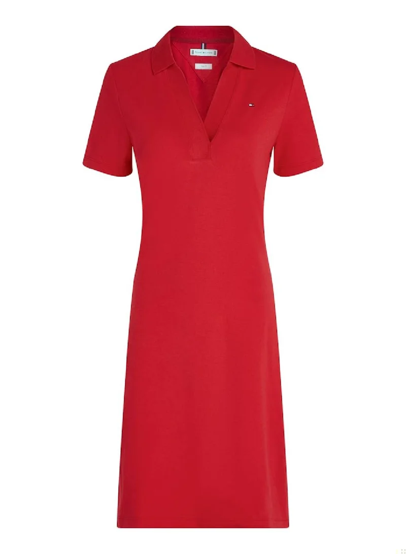 TOMMY HILFIGER Red Polo Dress