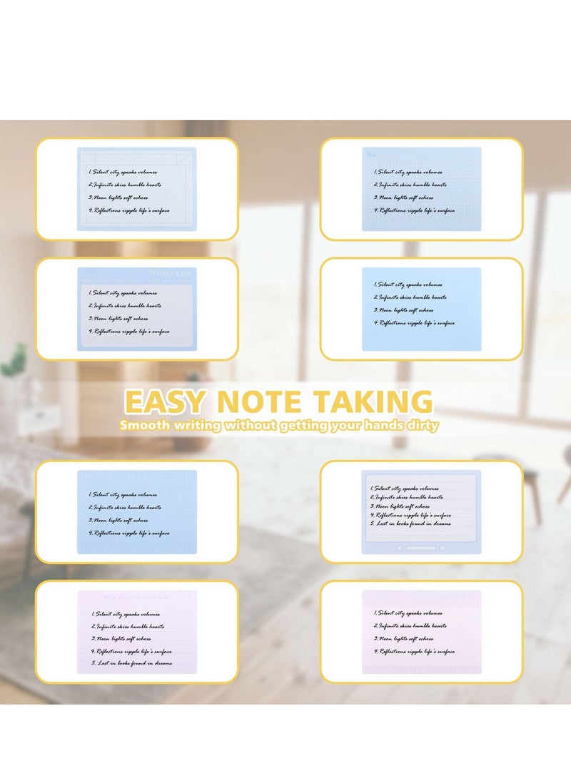 Excefore 2 Sticky Notes Roll Tape Dispensers - 512 Sheets of 1.7 x 2.4 Inch Full Adhesive Sticky Notes - Self-Stick Memo Pads for Noting and Writing (Blue & Green) - Image 5