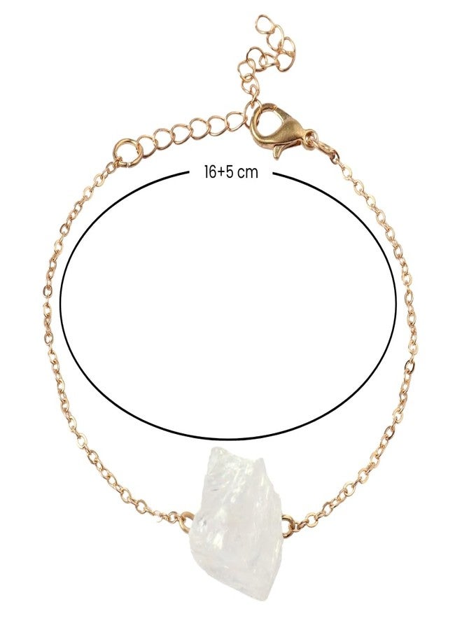 SALTY Set of 1 Manifestation Stone Bracelet for women & Girls | Hand Band Gift Pack for Sister, Jewelry Accessories | Wrist Band for Girls, Women | Fancy Jewellery Combo Gifts | Ideal for Gifting Hamper | Gift for Valentine Day - Image 5