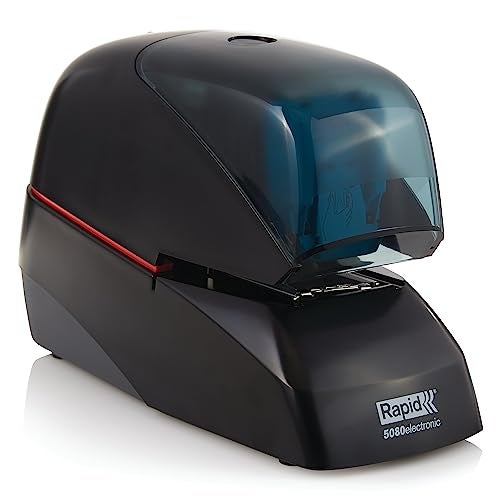 Rapid 5080e Professional Electric Cartridge Stapler 90 Sheet Capacity Black Includes 1 Cartridge with 5000 Staples 90147