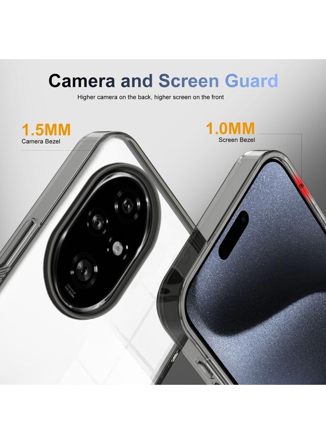 S-TOP Case For Honor 200 Pro Anti-slip Clear Acrylic Hybrid TPU Phone Case - Image 2