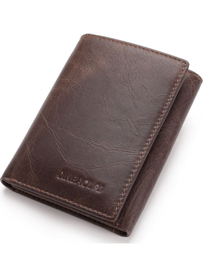 NIBEMINENT Leather Wallet Dark Coffe  - Image 1