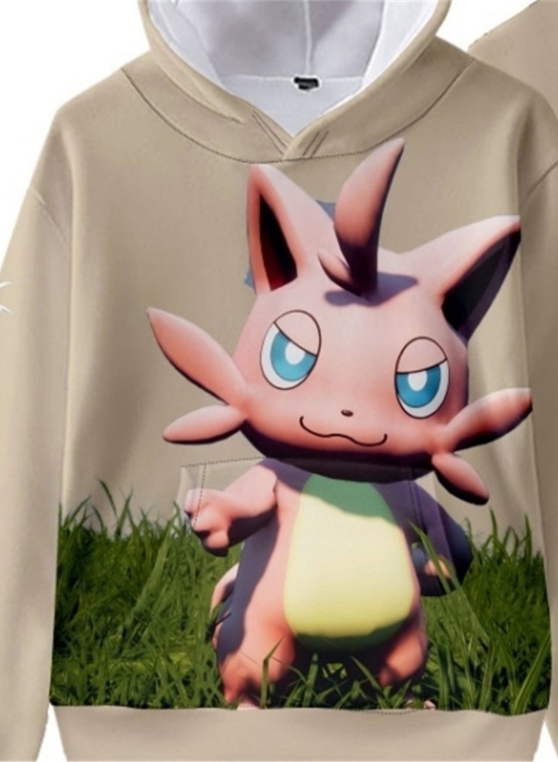 Palworld Phantom Beast Pallu 3D Digital Printing Cat Ears Hooded Sweatshirt - Image 2