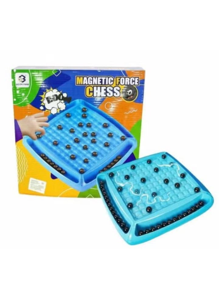 Magnetic Chess Game, Battle Chess Game with Magnets, Magnetic Chess, Travel Checkers Puzzle Game, Portable Chess Game for 20 Ball Family Version - Image 1