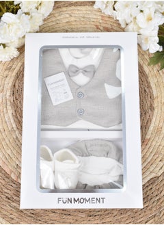 FUN MOMENT 4-Piece Baby Suit Set with Gift Box  - Image 3