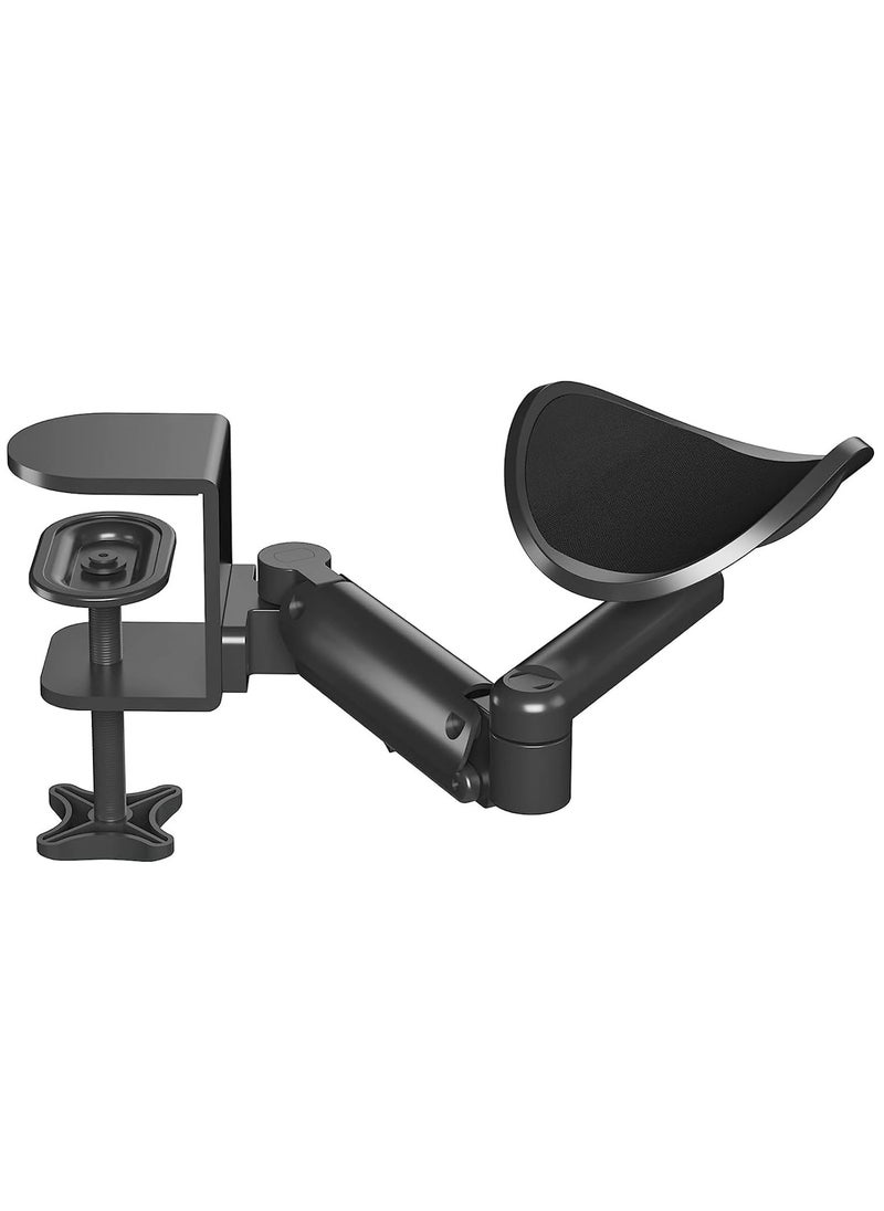 Generic Ergonomic Arm Rest Support for Desk Armrest Pad Rotating Wrist Rest Holder, Extendable  Adjustable, Aluminum Material  - Image 1