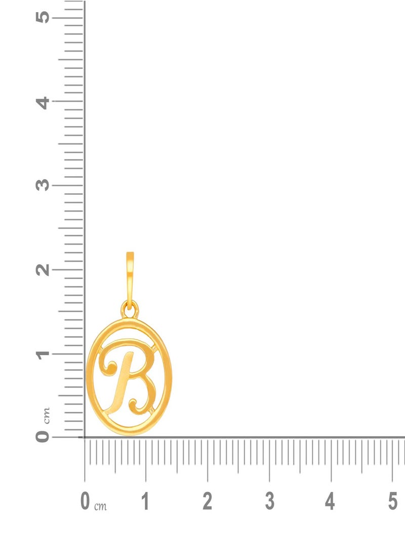 Malabar Gold and Diamonds 22k 916 Purity Gold Pendant for Women DZPN175BY  - Image 5