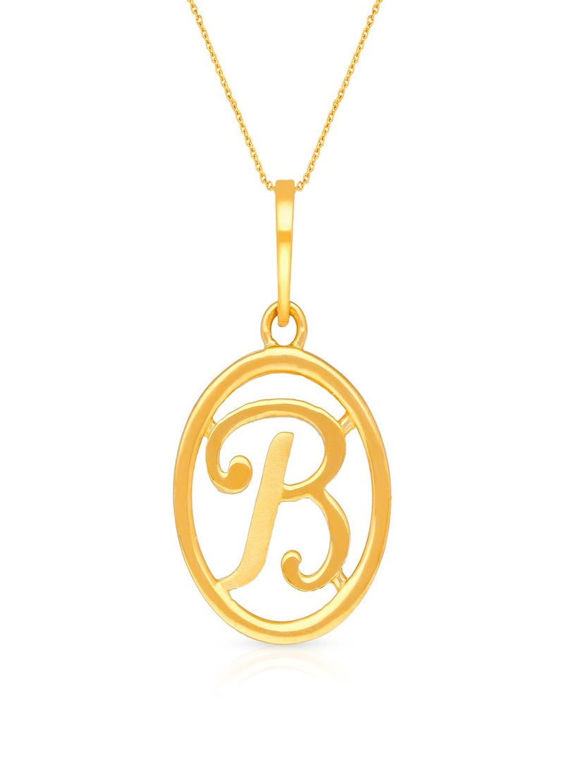Malabar Gold and Diamonds 22k 916 Purity Gold Pendant for Women DZPN175BY  - Image 1