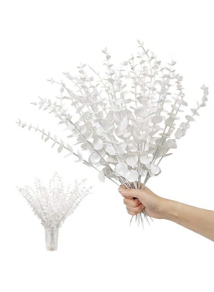 Mordely 24 Stems Artificial Eucalyptus Spray Faux Eucalyptus Leaves Fake Plants Fall Decor for Party, DIY Arrangements, Home Fireplace - Image 1