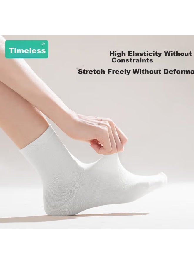 Sometimes Disposable Socks For Men And Women, Daily Disposable Mid-calf Cotton Socks For All Seasons, Sweat-absorbent And Breathable Sports Socks, Essential For Travel - Image 1