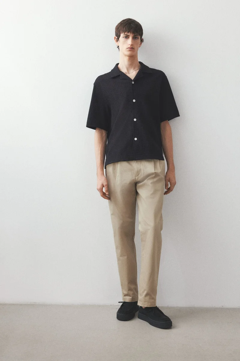 H&M Regular Fit Jacquard-knit shirt
