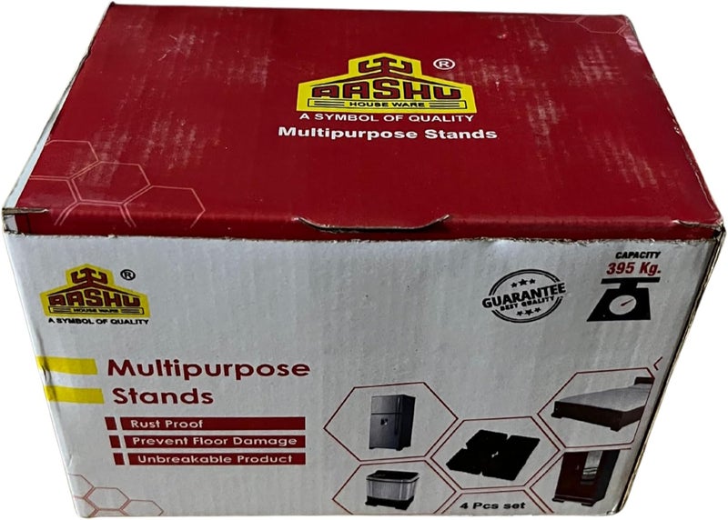 AASHU Square Multi Purpose Stand,Washing Machine Stand,Refrigrator Stand,Almirah Stand,Fridge Stand,Furniture Base Stand, Which Bear 395 kgs - Image 4