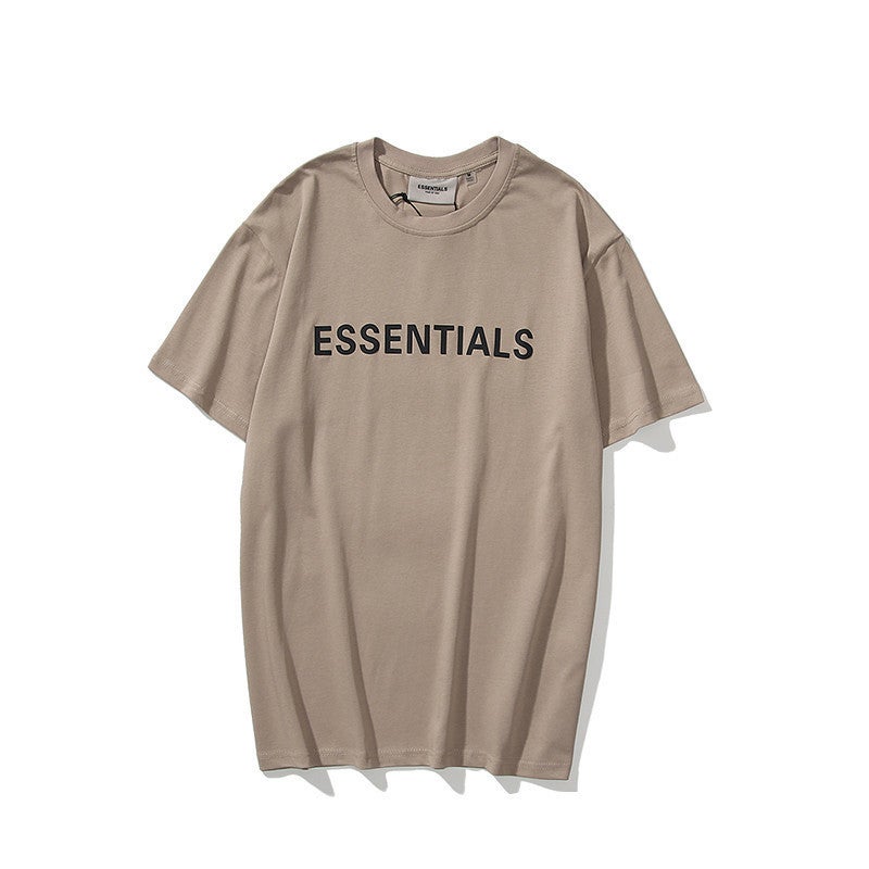 ESSENTIALS Women's Unisex Short-sleeved T-shirt with letters on chest - Image 3