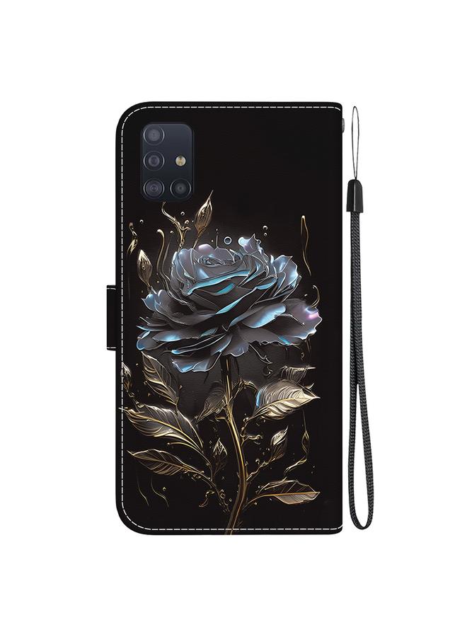 اس-توب جراب لهاتف Samsung Galaxy A71 5G مصنوع من الجلد برسومات ملونة وملمس كريستالي - Image 3