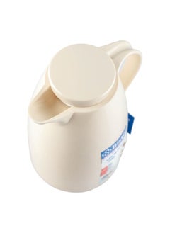 Bister Vacuum Flask 1.0 Liter Plastic Body with White Glass Refill without ASBESTOS  Cream Color  - Image 4