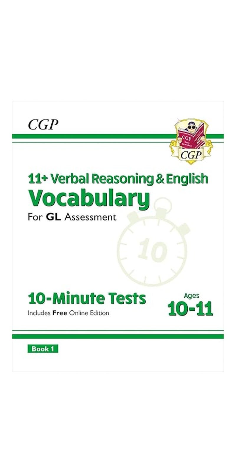 11+ Gl 10Minute Tests Vocabulary For Verbal Reasoning & English Ages 1011 With Online Edition By CGP Books - CGP Books Paperback