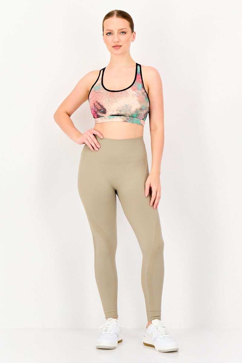 Reebok Women Lightly Padded Training Sports Bra, Multicolor - Image 3