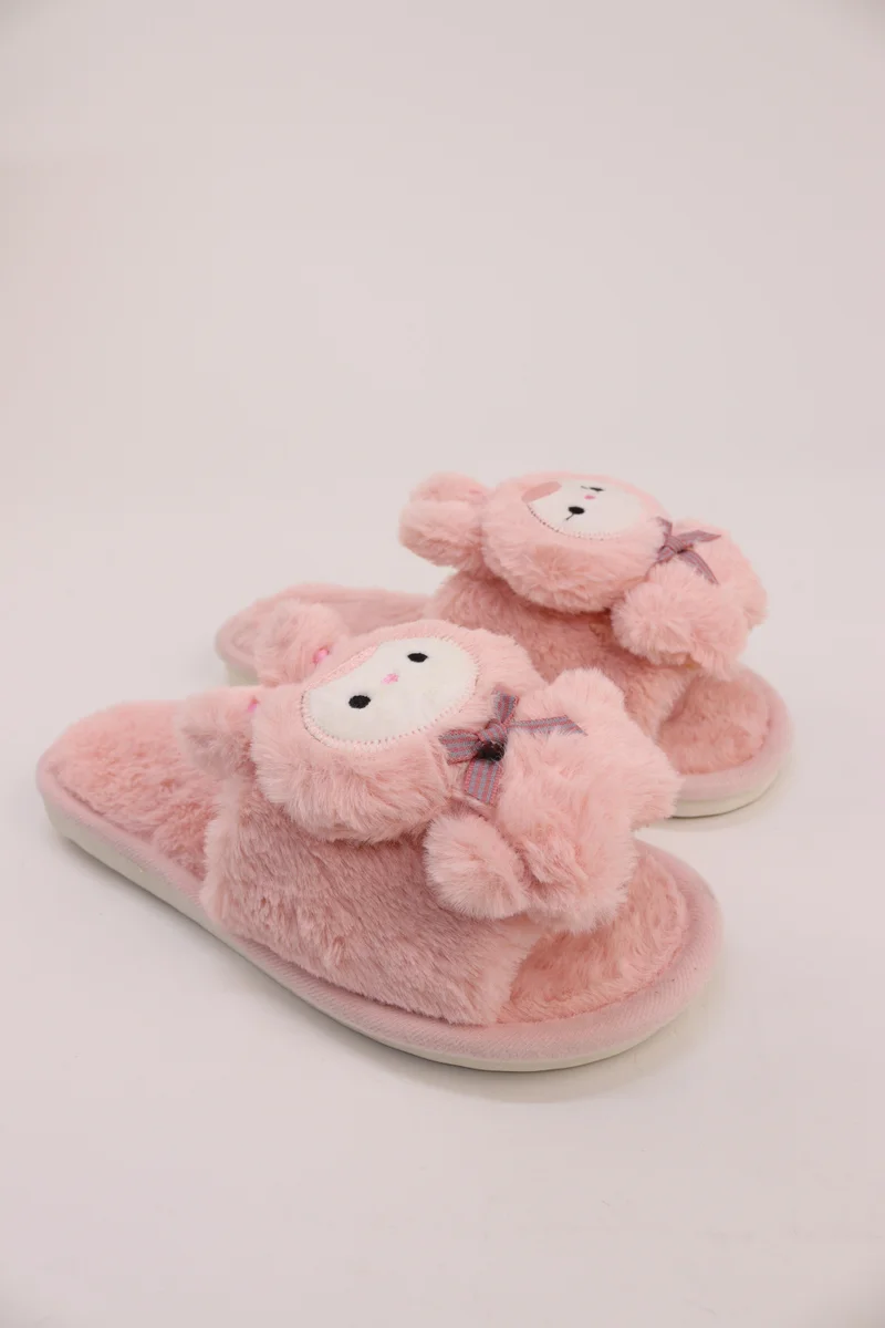 Viny VINY Women's Plush Fur Home Slippers | Soft Teddy Bear Indoor Slippers | Cozy Carpet Slides for Daily Wear & All-Season Comfort