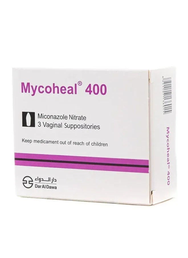 Dar Al Dawa - Mycoheal 400Mg Vagi Supp 3S Xxx - Image 1