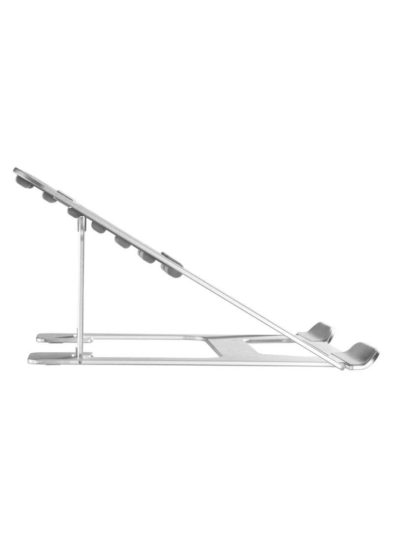 NAVODESK NAVO Portable Laptop Riser 6 Level Height Adjustable Ergonomic Laptop Stand for Home Office Universally Compatible Medium SILVER - Image 3