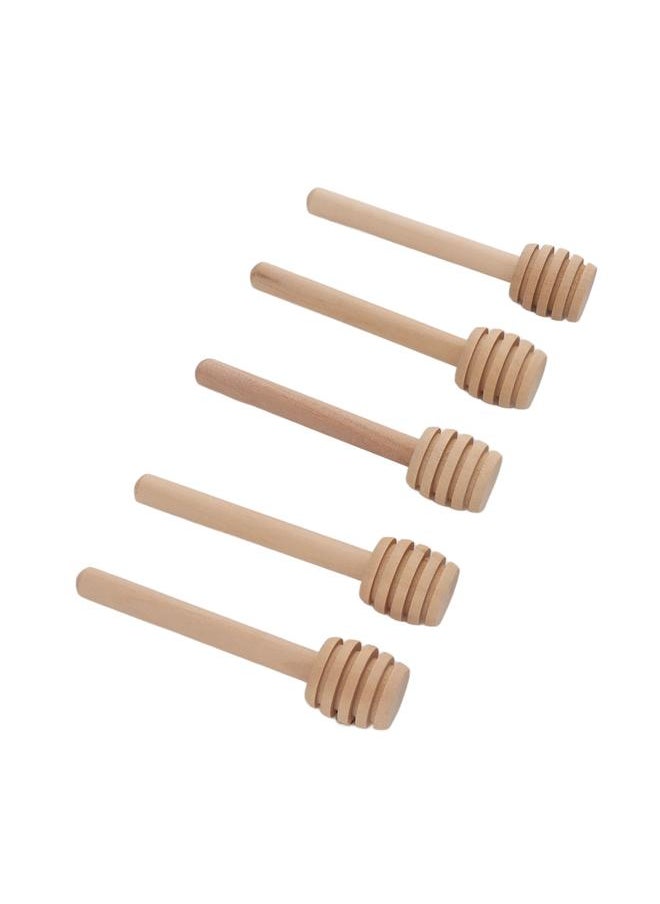 50pcs Honey Dipper Wooden Multipurpose Mini Honey Stirrer Stick for Home Cafe Dessert Store
