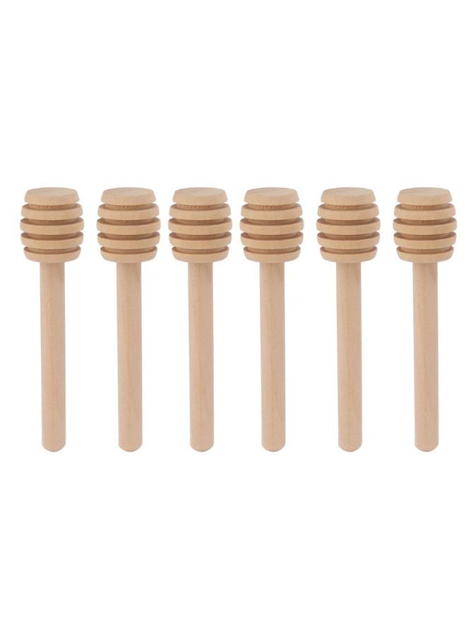 50pcs Honey Dipper Wooden Multipurpose Mini Honey Stirrer Stick for Home Cafe Dessert Store