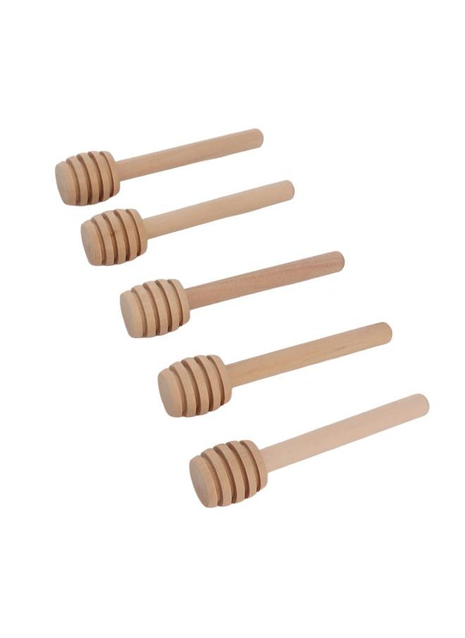 50pcs Honey Dipper Wooden Multipurpose Mini Honey Stirrer Stick for Home Cafe Dessert Store