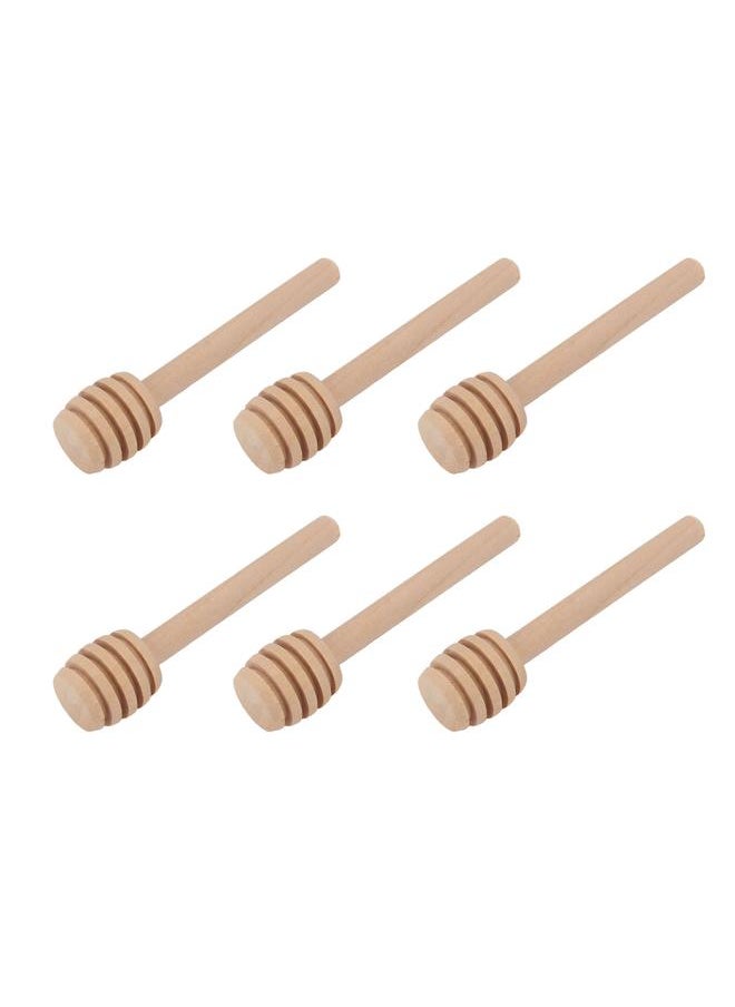 50pcs Honey Dipper Wooden Multipurpose Mini Honey Stirrer Stick for Home Cafe Dessert Store