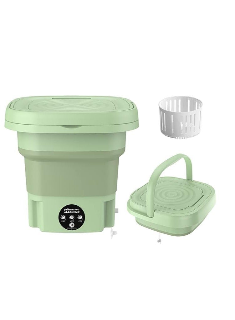 Portable Folding Washing Machine Semi Automatic Mini Washing Machine Small Washing Machine for Baby Clothes Underwear or Small Items 9L - Image 1