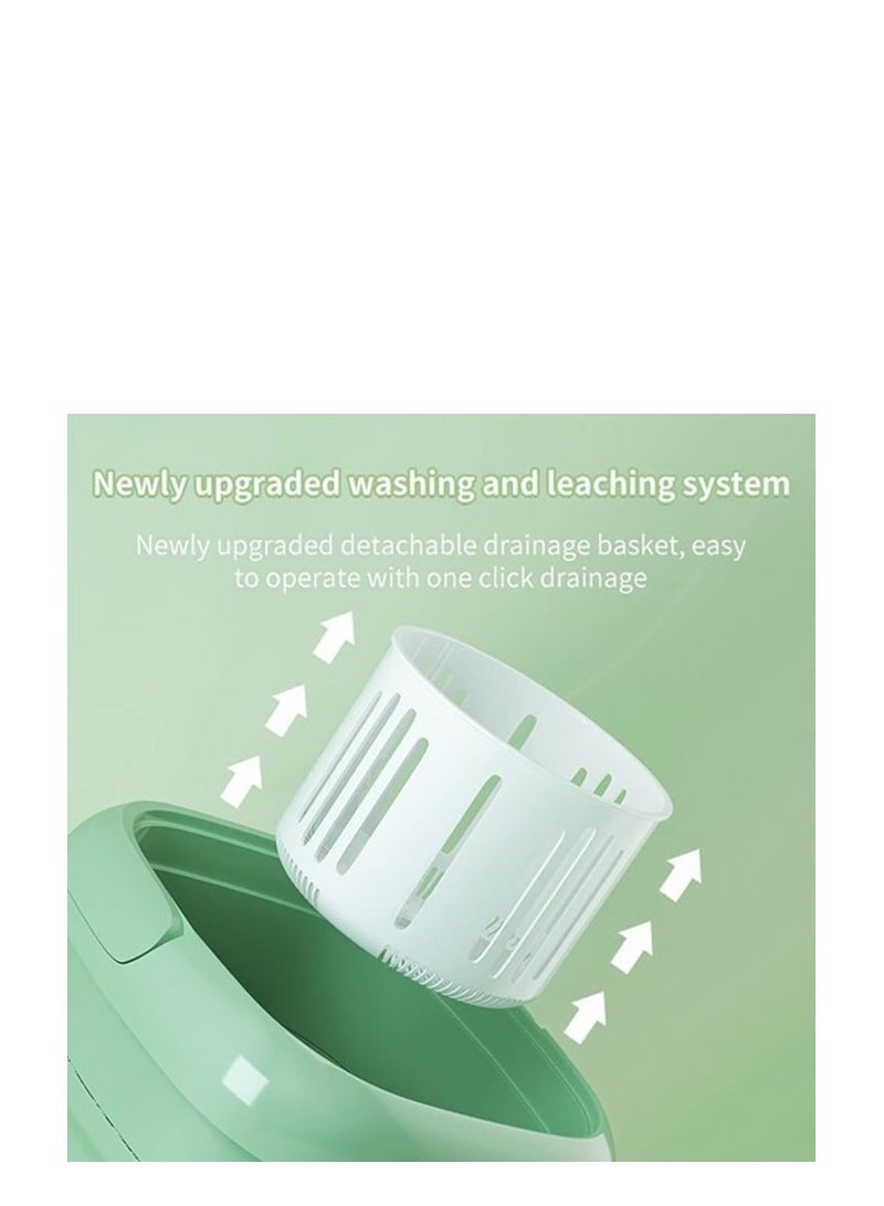 Portable Folding Washing Machine Semi Automatic Mini Washing Machine Small Washing Machine for Baby Clothes Underwear or Small Items 9L - Image 3