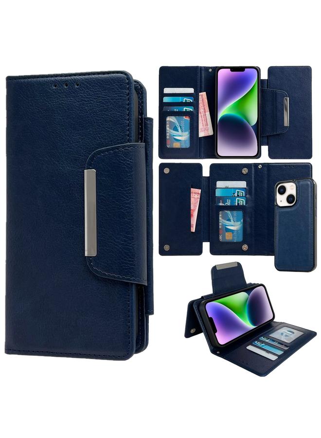 اس-توب جراب هاتف iPhone 14 متعدد الوظائف مع محفظة جلدية تتسع لـ 7 بطاقات - Image 1