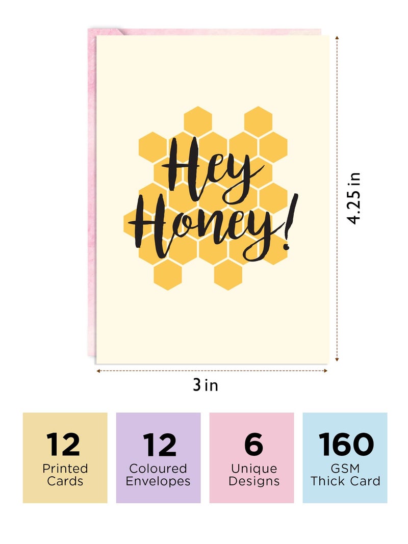 DOODLE You’ve Got Mail Thank You Notecards – Pack of 12 with Envelopes | Small Blank Greeting Cards for Gifts & Personal Notes - Image 3